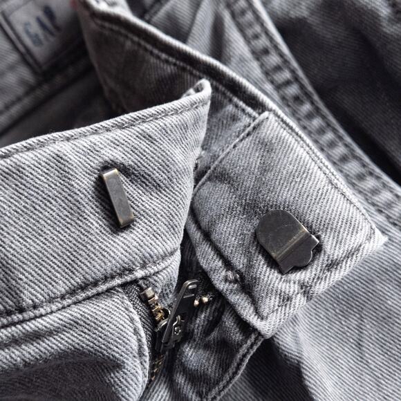 Gap Women’s Cargo Jeans Wide Leg Utility Washed Black Soft Grunge Size 14 Tall - Picture 8 of 8